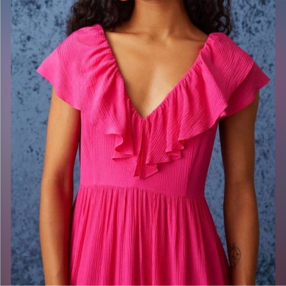 NWT Marie Oliver Rosa Pink Tie Back Whinslet Maxi Dress Sz 14 - Picture 2 of 14